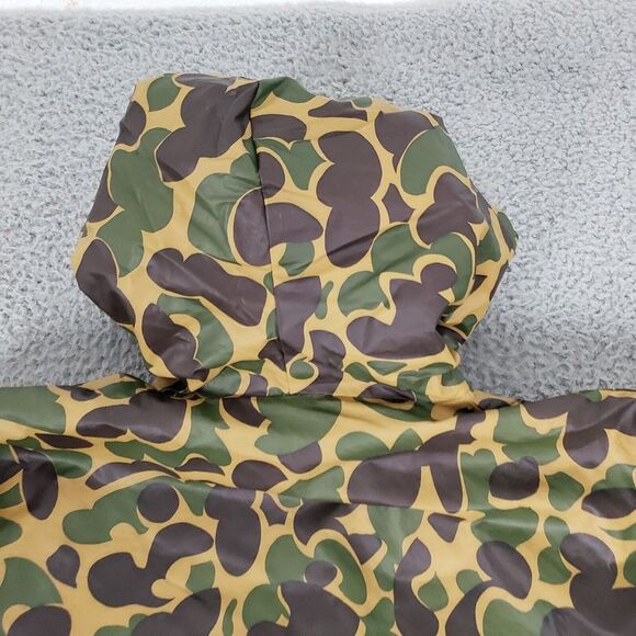 VINTAGE Wetha Guard Academy Broadway Mens XL Green Duck Camo Camouflage PVC - Picture 9 of 12